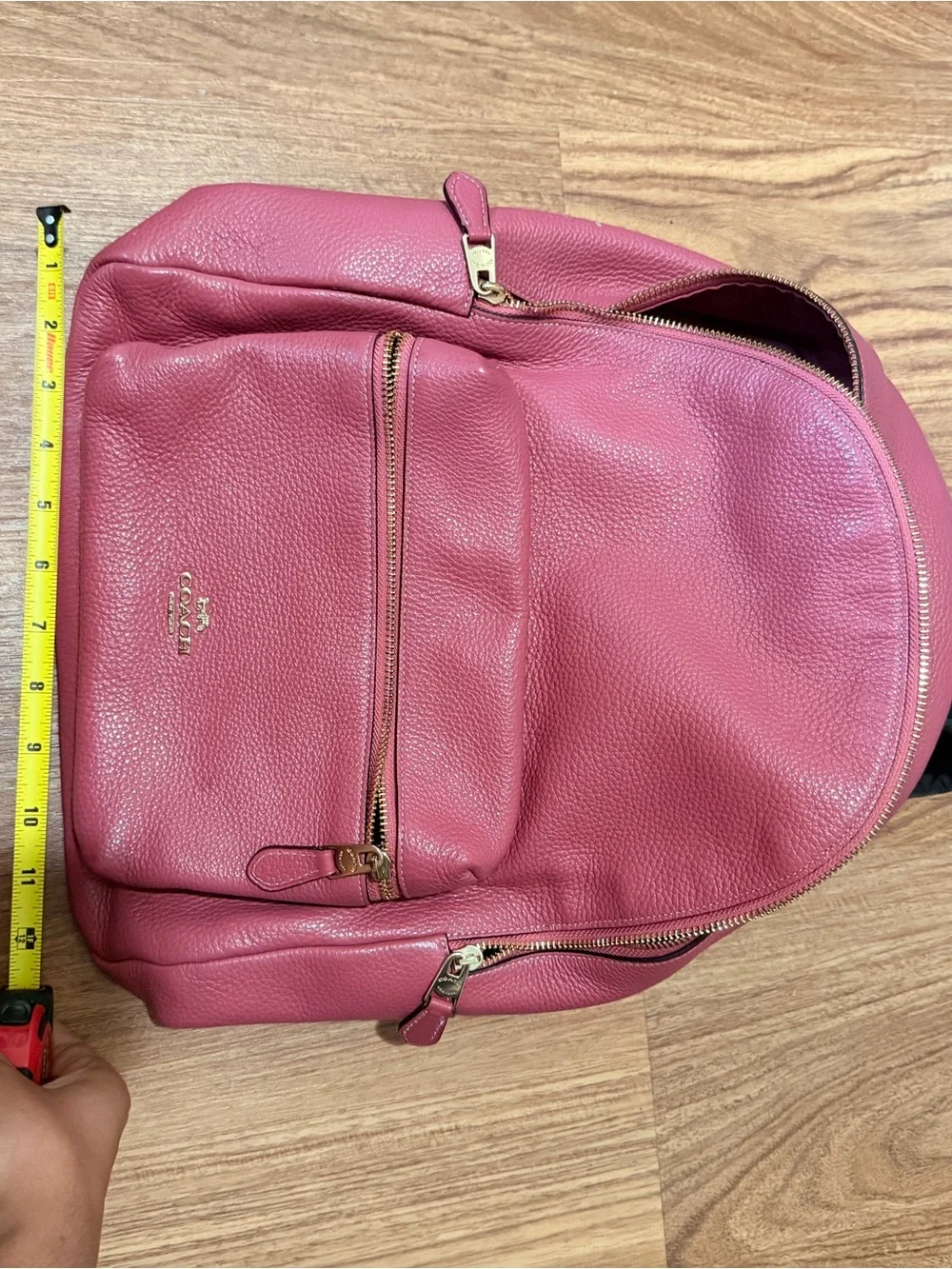 Coach pebbled leather